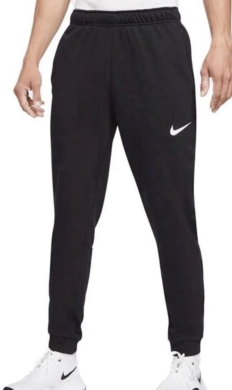 Nike Men’s Dri-Fit Tapered Training Sweatpants Black Size XL CZ6379-010